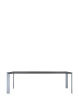  Four Rectangular 223x79 cm Aluminum Table Black
