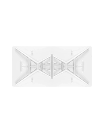 Spoon Table 140x74 cm White Table