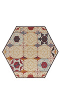 Gan Kilim Hexa Orange carpet 261x300