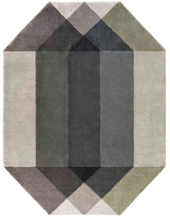 Gan Diamond Wool Green-Grey Carpet