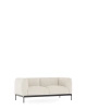 Asia Sofa Two-Seater (Bouclè) Biały