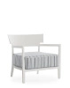 Cara Mat Outdoor Armchair White Green Stripes