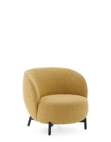 Lunam Curly Fotel Żółty