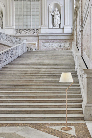 Angelo Stone Floor Lamp Copper