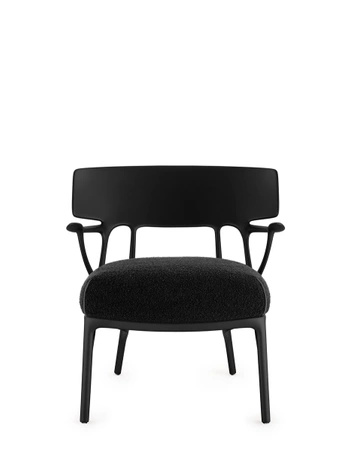 A.I. Lounge Bouclé Chair Black Black