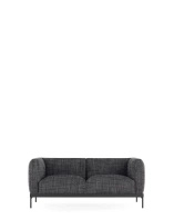 Asia Two-Seater Sofa (Cotone Structure) Black