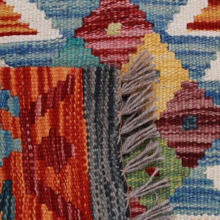 Wool kilim afghan rug multicolored 100464 247x168