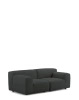 Plastics Duo Two-Seater Orsetto Sofa Gray
