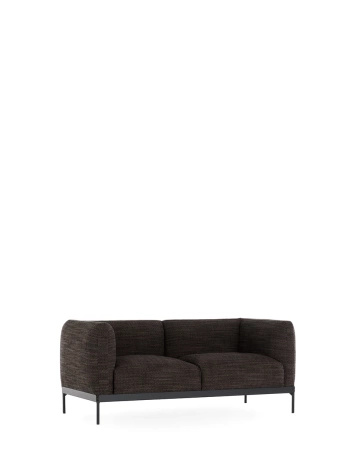Asia Sofa Two-Seater (Cotone Structure) Ciemnoszary