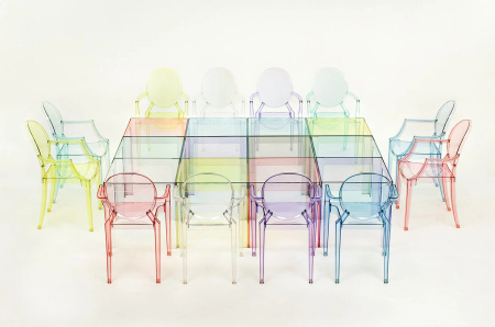 Loulou Ghost School Chair Transparent