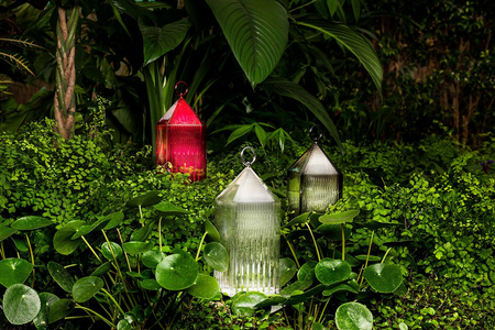 Lantern Table Lamp Black