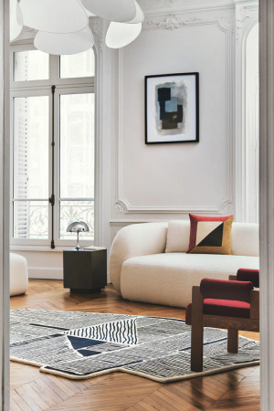 Toulemonde Bochart Antica Blanc bleu carpet
