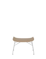 S/Wood Basic Veneer Podnóżek Jasne Drewno Chromowany FSC™