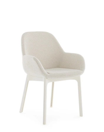Clap Tissue Shirley Armchair White White