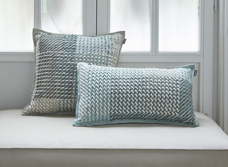 Gan Canevas Geo Rect Green Pillow