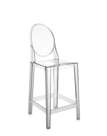 One More 65 cm Bar Chair Transparent
