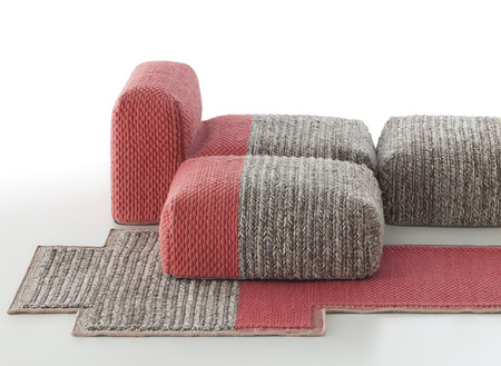 Pufa Gan Mangas Space Plait Square Coral