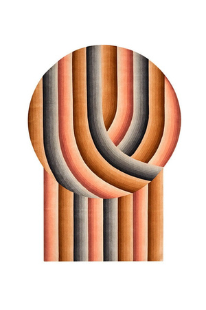 Gan Round Mirage Nude Carpet