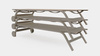 Gandiablasco Stack Chaise Lounger With Wheels