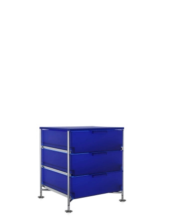 Mobil 3 Drawers With Feet Dresser Blue