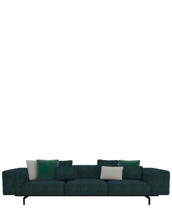 Largo Three-Seater Gubbio Sofa Green