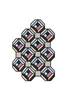 Gan Kilim Parquet Tetragon Blue Carpet