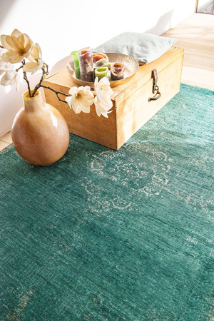 Louis de Poortere Fading World Medallion Jade rug 8258
