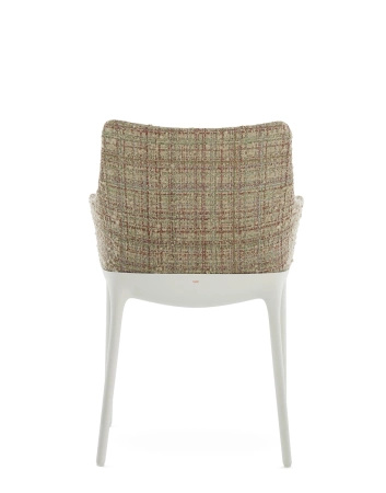 Eleganza Nia Peony Plain Chair White Cream