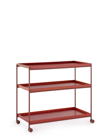 Trays 80 cm x 40 cm Trolley Maroon