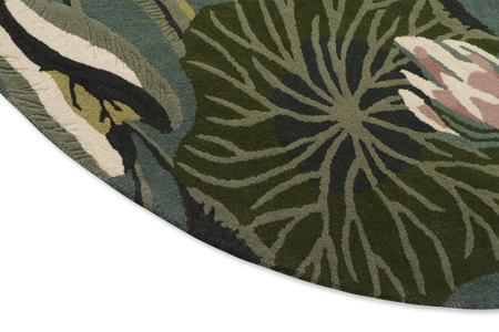 Wedgwood Waterlily Round Midnight Pond Carpet 038608