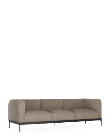 Asia Three-Seater Sofa (Bouclè) Beige