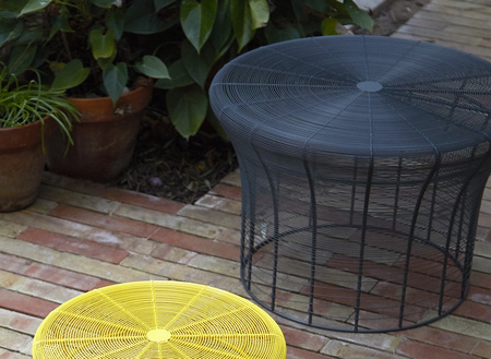 Gan Aram High Anthracite Table Ø61 cm
