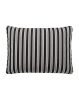 Cushion Stripes 48x35 cm Poduszka Taupe Czarny