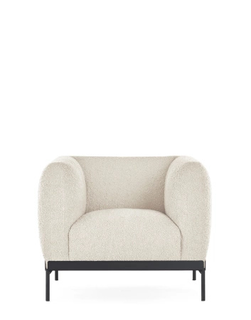 Asia Armchair (Bouclè) White