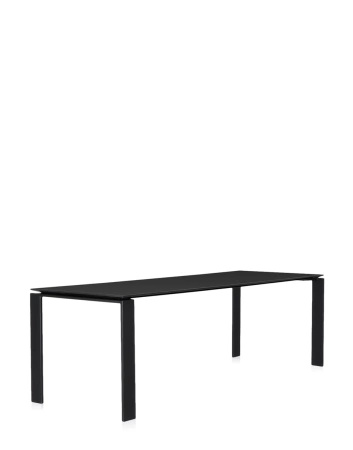  Four Rectangular 223x79 cm Black Black Table