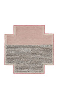 Gan Mangas Space Plait Pink Square Carpet