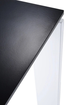  Four Rectangular 190x79 cm Table White Black