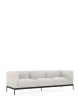 Asia Sofa Three-Seater (Cotone Plain) Biały