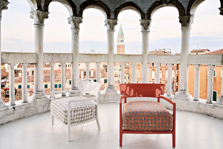 Cara Armchair White-Beige