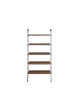 Adam Wood 1 Bookcase Dark Wood