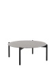Undique Stolik Czarny Terrazzo Jasnoszary