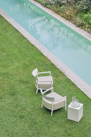  Cara Outdoor Fotel Rdzawy Niebieski-Pomarańczowy