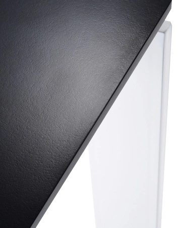  Four Rectangular 223x79 cm Table White Black