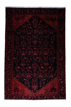 Hamedan Unique Red Wool Carpet 44067 133x219