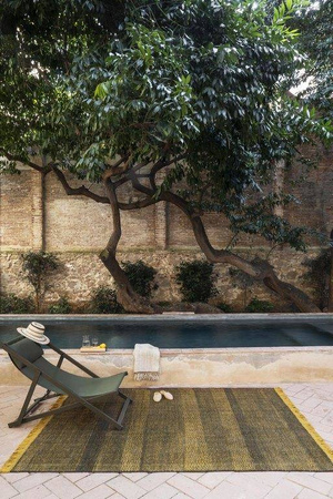 Nanimarquina Tres Outdoor Texture Mustard Carpet