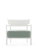 Cara Outdoor Liberty Obi Check Armchair White Green