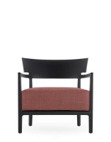 Cara Mat Outdoor Armchair Black Maroon