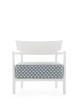 Cara Outdoor Liberty Obi Check Armchair White Blue