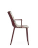 H.H.H. Upholstered Fabric Chair Maroon Dragonfly