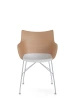 Q/Wood Basic Veneer Krzesło Jasne Drewno Chromowany FSC™